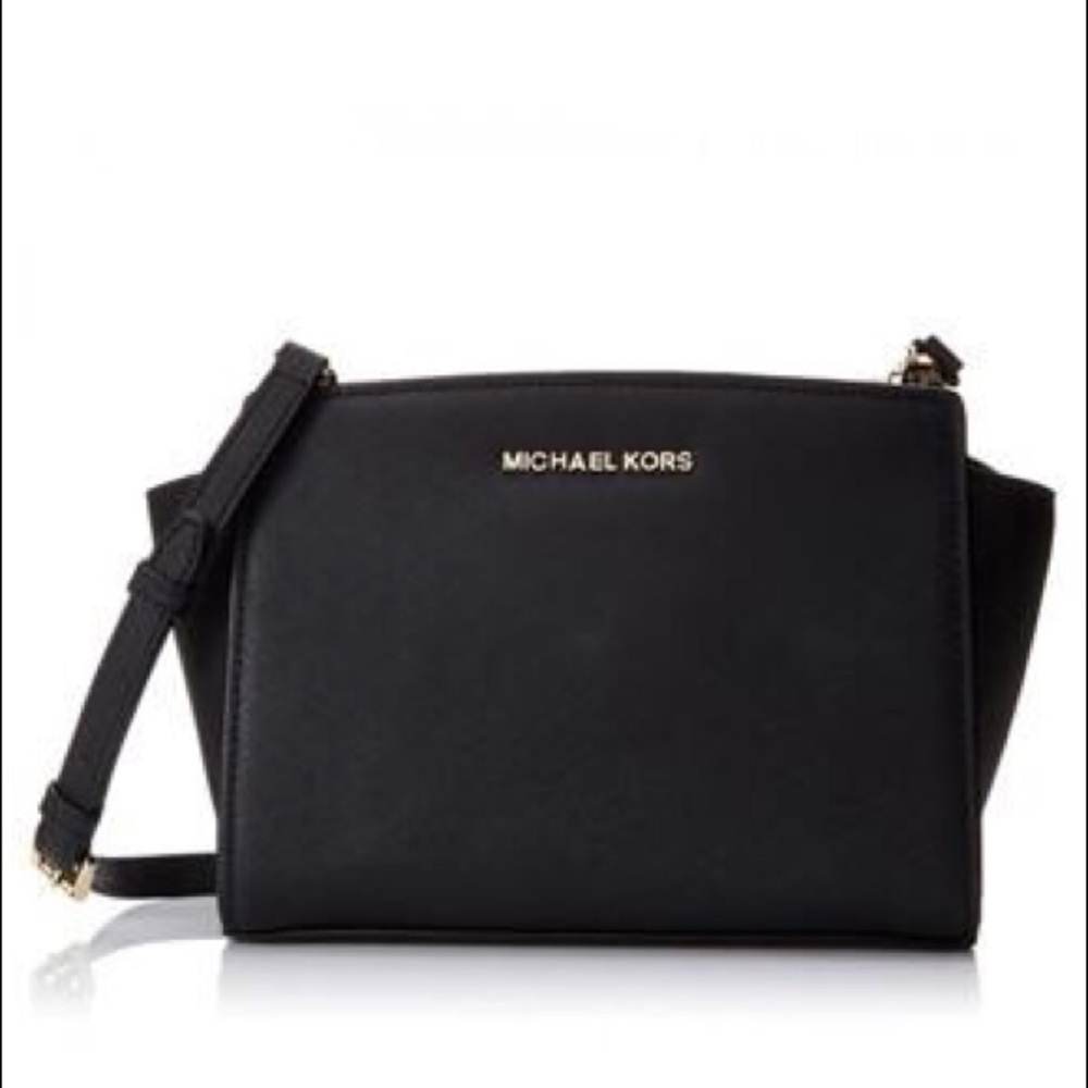 Michael Kors black mini selma bag